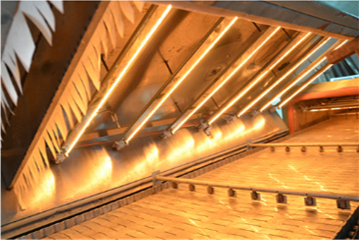 replacement radiant heater for kitchen rotary oven